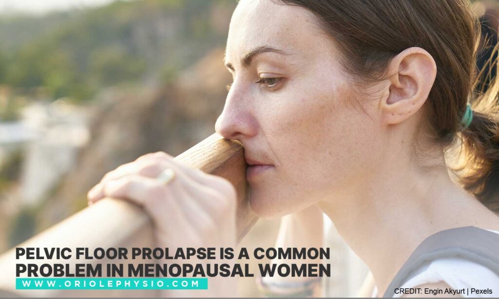 Pelvic floor prolapse is a common problem in menopausal women
