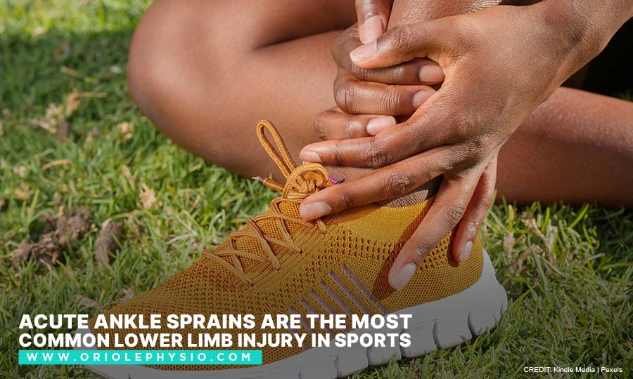 Acute ankle sprains are the most common lower limb injury in sports