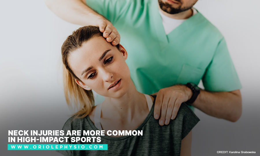 Neck injuries are more common in high-impact sports