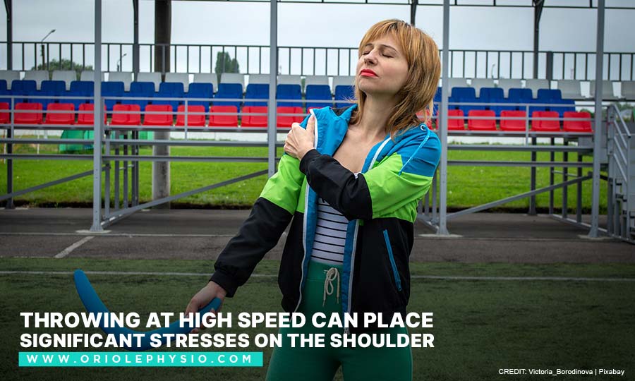 Throwing at high speed can place significant stresses on the shoulder