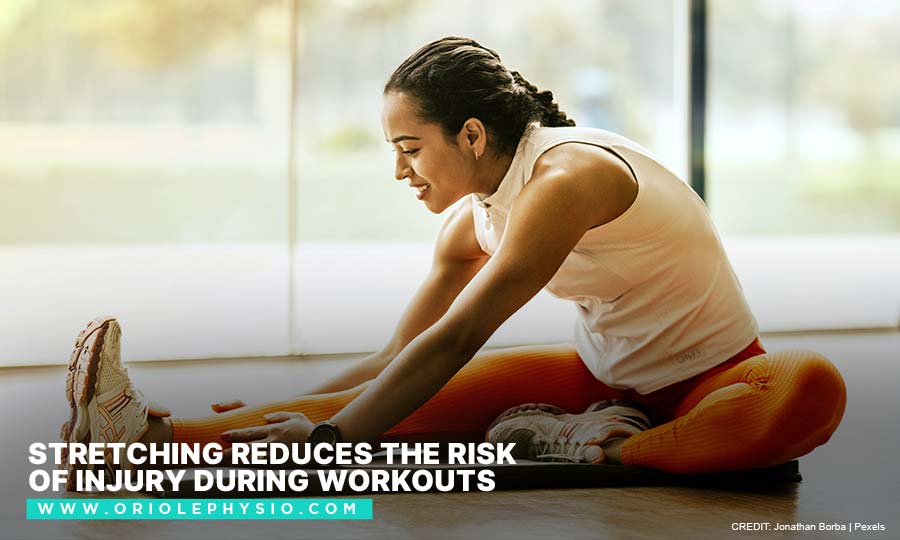 Stretching reduces the risk of injury during workouts